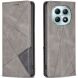 Чехол-книжка с карманами UniCase Geometric Pattern для Xiaomi Redmi Note 15 Pro - Grey (405223H). Фото 1 из 10