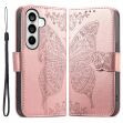 Чехол-книжка с рисунком UniCase Butterfly Pattern для Samsung Galaxy A37 (A376) - Rose Gold (406041RG)