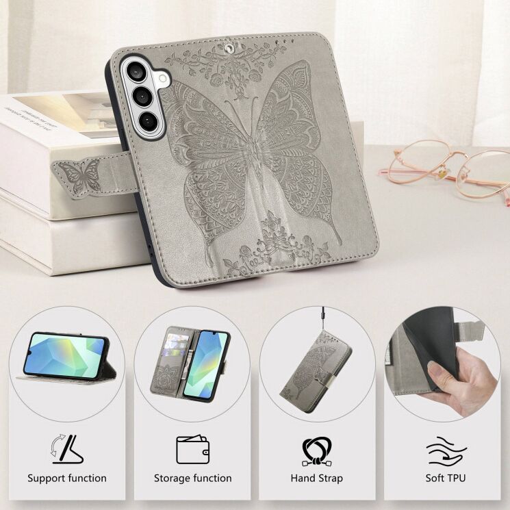 Чехол-книжка с рисунком UniCase Butterfly Pattern для Samsung Galaxy A37 (A376) - Rose Gold (406041RG) Чехол-книжка с рисунком UniCase Butterfly Pattern для Samsung Galaxy A37 (A376) - Rose Gold: фото 10 из 10