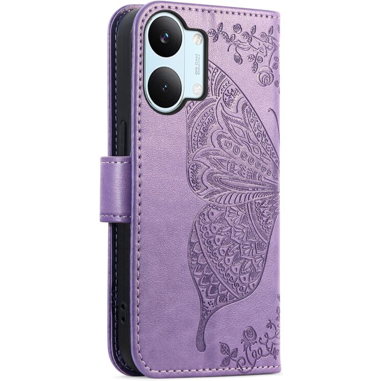 Чехол-книжка с рисунком UniCase Butterfly Pattern для Xiaomi Poco X8 Pro Max - Light Purple: фото 6 из 10