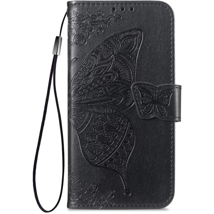 Чехол-книжка с рисунком UniCase Butterfly Pattern для Xiaomi Redmi Note 15 (4G/5G) / Poco M8 5G - Black: фото 5 из 8
