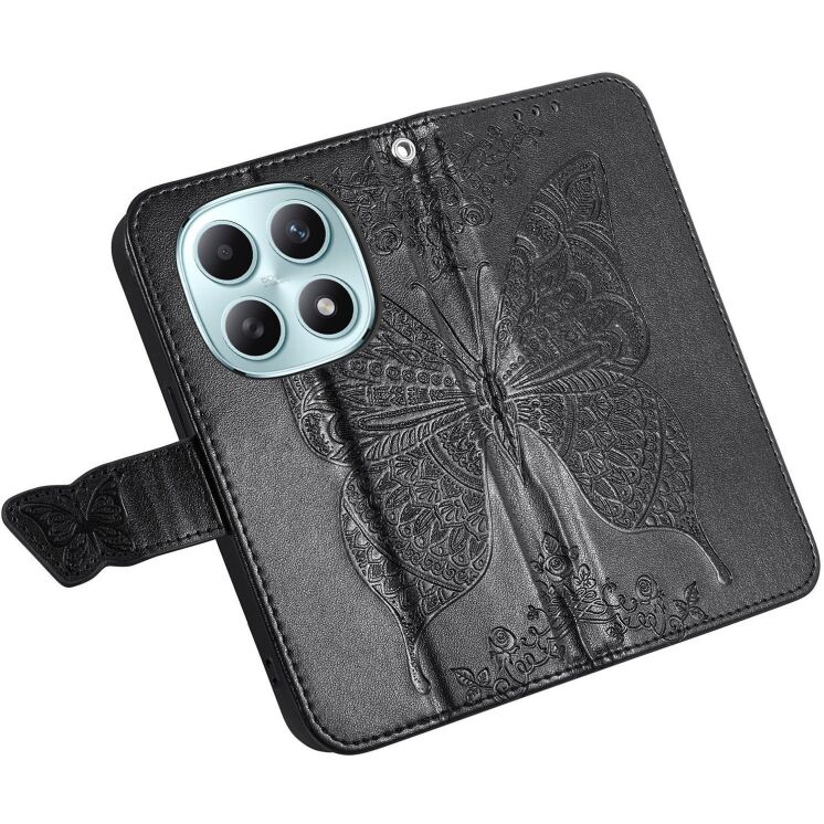 Чехол-книжка с рисунком UniCase Butterfly Pattern для Xiaomi Redmi Note 15 (4G/5G) / Poco M8 5G - Black: фото 4 из 8