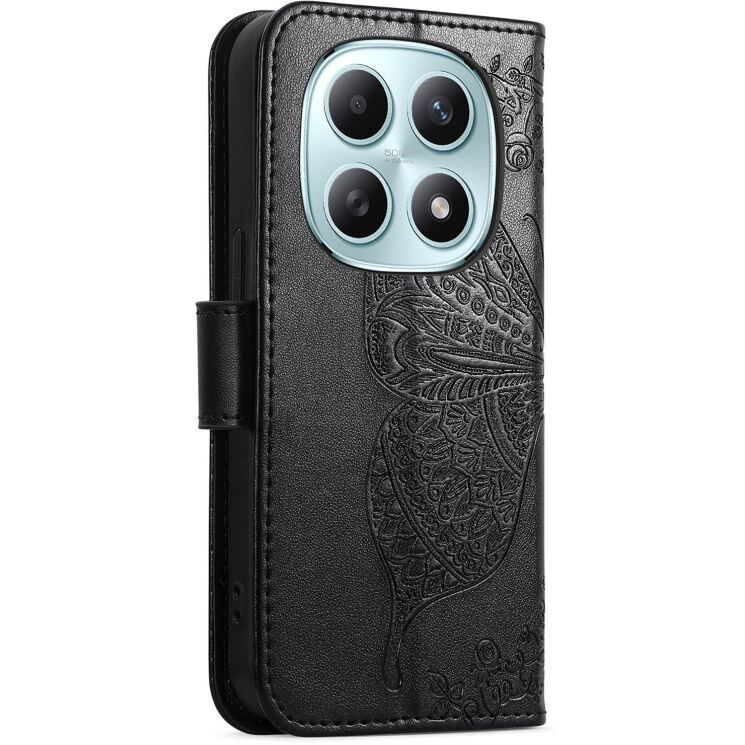 Чехол-книжка с рисунком UniCase Butterfly Pattern для Xiaomi Redmi Note 15 (4G/5G) / Poco M8 5G - Black: фото 6 из 8