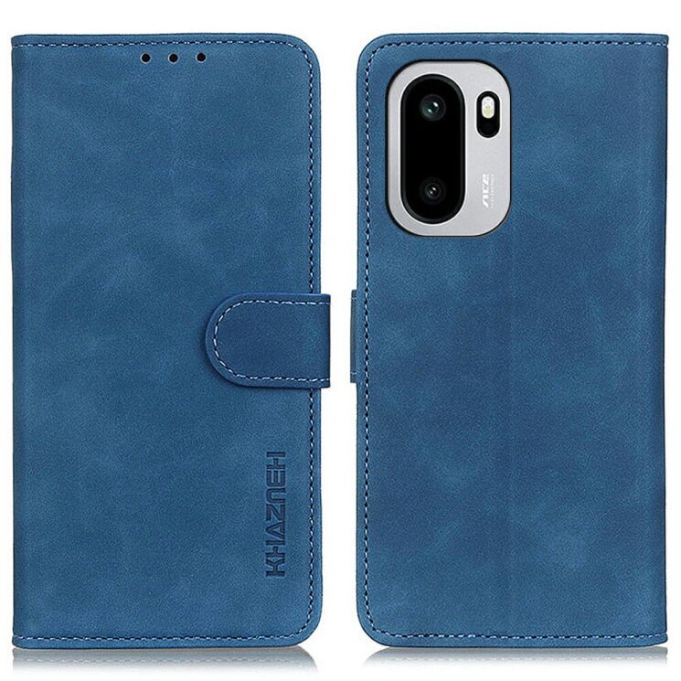 Чехол-книжка с застежкой KHAZNEH Retro Wallet для OnePlus 15R / Ace 6 / Ace 6T - Blue: фото 1 из 6