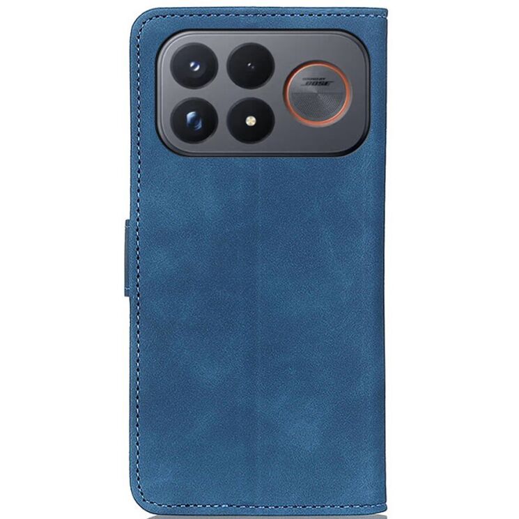 Чехол-книжка с застежкой KHAZNEH Retro Wallet для Xiaomi Poco F9 Ultra - Blue: фото 6 из 9