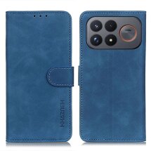 Чехол-книжка с застежкой KHAZNEH Retro Wallet для Xiaomi Poco F9 Ultra - Blue: фото 1 из 9