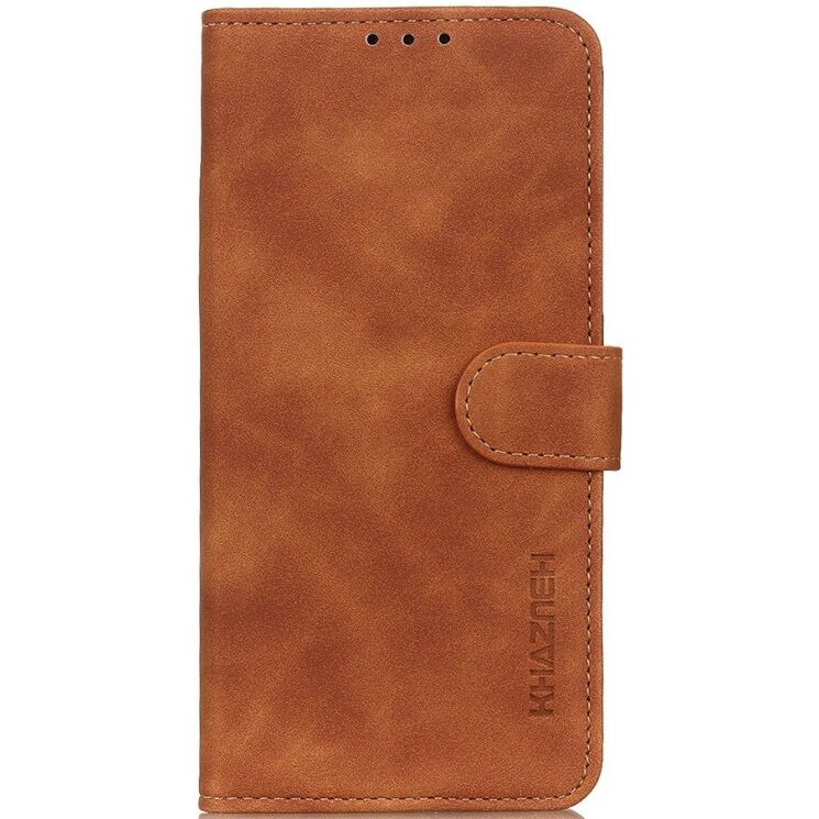 Чехол-книжка с застежкой KHAZNEH Retro Wallet для Xiaomi Redmi Note 15 Pro 5G - Brown: фото 4 из 8
