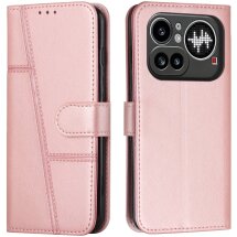 Чехол-книжка с застежкой UniCase Jet Cover для Nothing Phone (4a) Pro - Rose Gold: фото 1 из 11