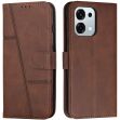 Чохол-книжка з застібкою UniCase Jet Cover для OPPO A6 Pro - Brown (402326Z)
