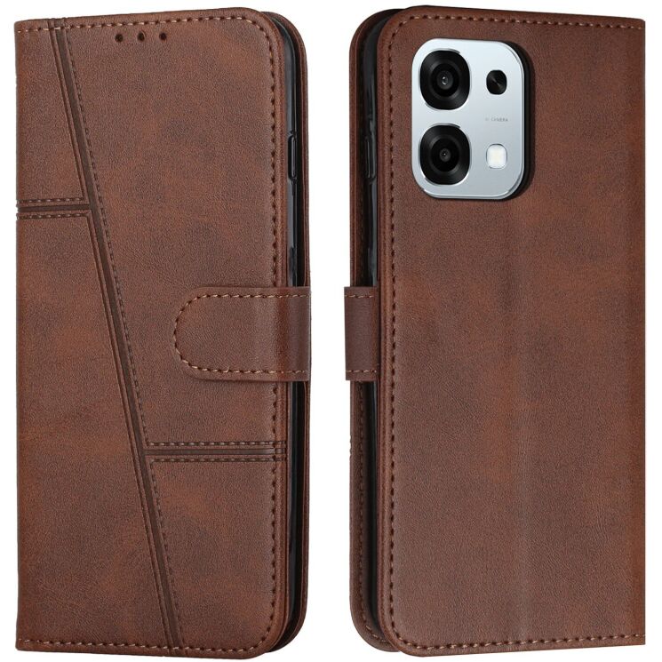 Чохол-книжка з застібкою UniCase Jet Cover для OPPO A6 Pro - Brown: фото 1 з 10