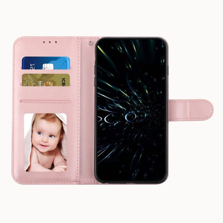 Чохол-книжка з застібкою UniCase Jet Cover для Xiaomi Poco C95 Pro - Rose Gold: фото 4 з 10