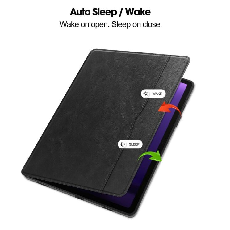Чехол-книжка UniCase Business Book для Samsung Galaxy Tab S9 FE (X510/516) / Tab S10 FE (X520/526) - Black: фото 2 из 11
