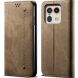 Чохол-книжка UniCase Jeans Wallet для Motorola Edge 50 Ultra - Khaki (354021K). Фото 1 з 6