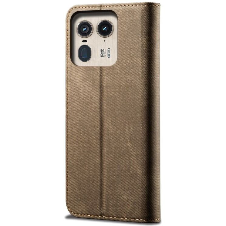 Чохол-книжка UniCase Jeans Wallet для Motorola Edge 50 Ultra - Khaki: фото 6 з 6