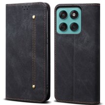 Чехол-книжка UniCase Jeans Wallet для Motorola Edge 60 / Edge 60 Fusion - Black: фото 1 из 5