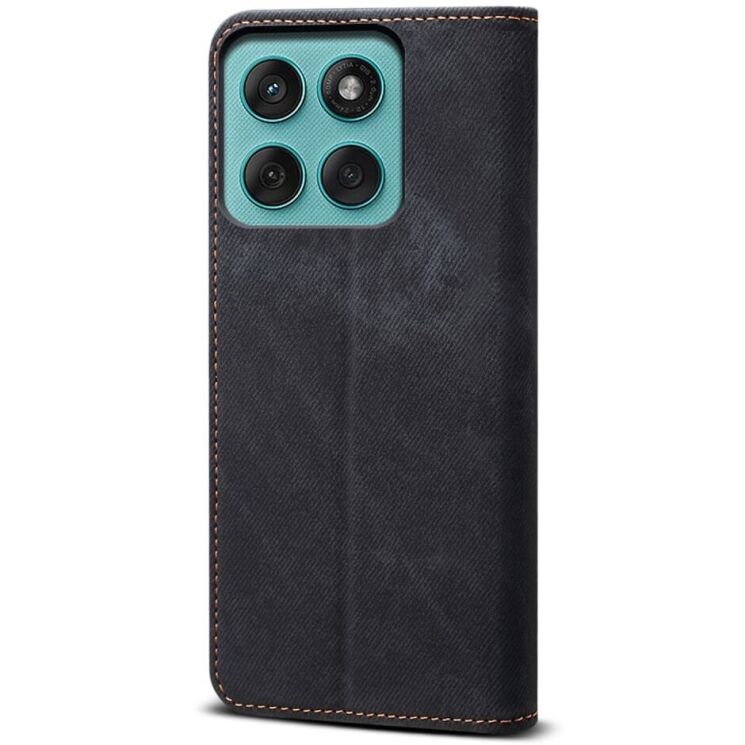 Чехол-книжка UniCase Jeans Wallet для Motorola Edge 60 / Edge 60 Fusion - Black: фото 4 из 5
