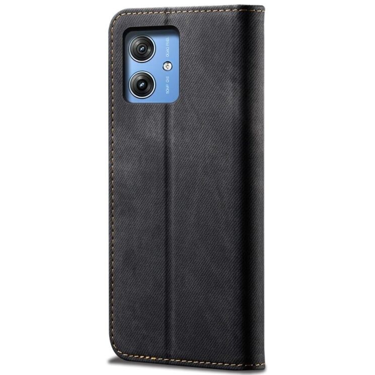 Чохол-книжка UniCase Jeans Wallet для Motorola G55 - Black: фото 6 з 6