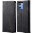 Чохол-книжка UniCase Jeans Wallet для Motorola G55 - Black (366101B)