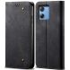 Чохол-книжка UniCase Jeans Wallet для Motorola G55 - Black (366101B). Фото 1 з 6