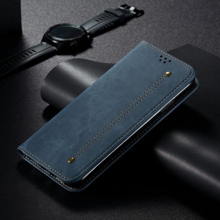 Чехол-книжка UniCase Jeans Wallet для Motorola Moto G75 - Blue: фото 6 из 6