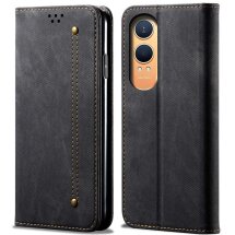 Чехол-книжка UniCase Jeans Wallet для OnePlus Nord CE 4 Lite - Black: фото 1 из 6