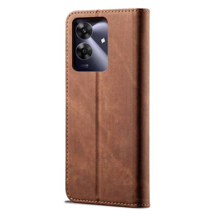 Чохол-книжка UniCase Jeans Wallet для Realme C63 / Note 60 - Coffee: фото 6 з 6