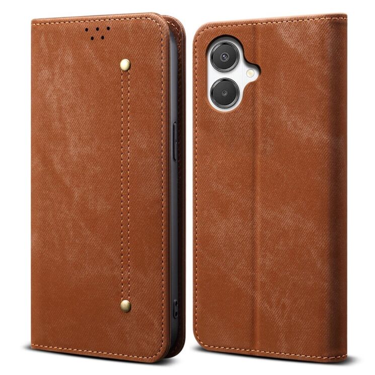 Чехол-книжка UniCase Jeans Wallet для Samsung Galaxy A07 (A075) - Coffee: фото 1 из 7