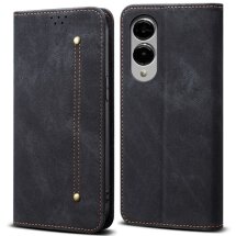 Чехол-книжка UniCase Jeans Wallet для Samsung Galaxy S25 Edge (S937) - Black: фото 1 из 7