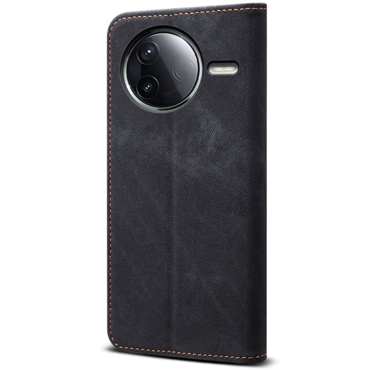 Чохол-книжка UniCase Jeans Wallet для Xiaomi Poco F7 Pro - Black: фото 6 з 7