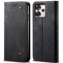 Чехол-книжка UniCase Jeans Wallet для Xiaomi Redmi 13 - Black: фото 1 из 6