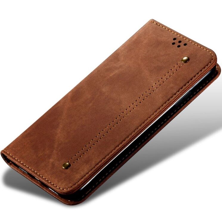 Чехол-книжка UniCase Jeans Wallet для Xiaomi Redmi Note 14 Pro Plus - Coffee: фото 4 из 6