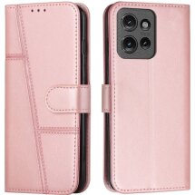 Чехол-книжка UniCase Jet Cover для Motorola Edge 50 - Rose Gold: фото 1 из 10