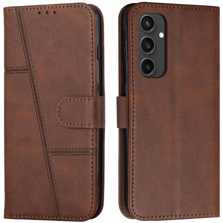 Чехол-книжка UniCase Jet Cover для Samsung Galaxy S24 FE (S721) - Brown: фото 1 из 10