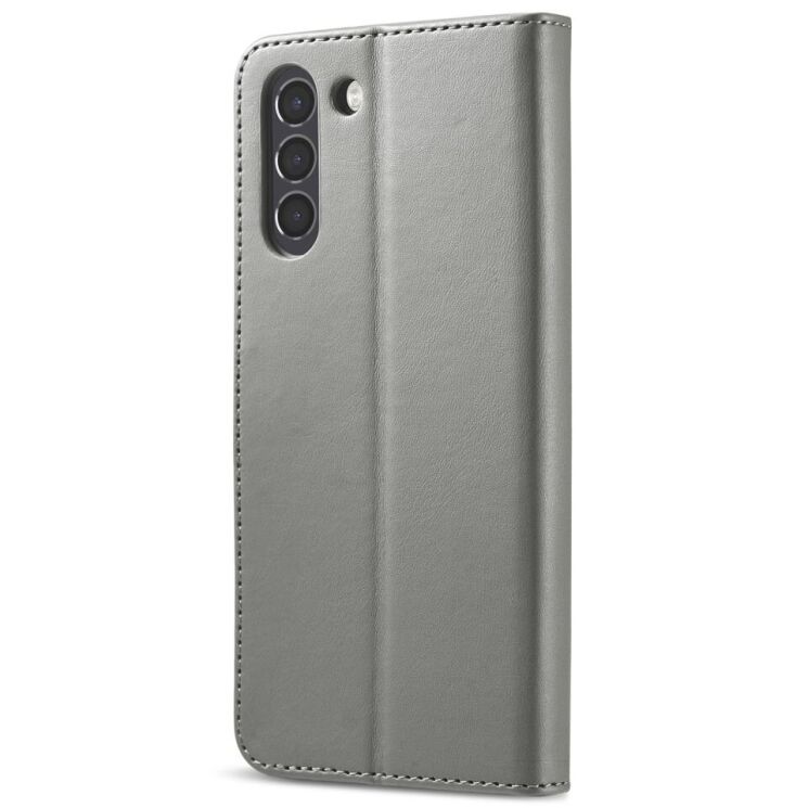 Чехол LC.IMEEKE Wallet Case для Samsung Galaxy S21 FE (G990) - Grey: фото 3 из 10