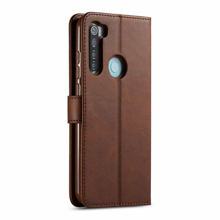 Чохол LC.IMEEKE Wallet Case для Xiaomi Redmi Note 8T - Coffee: фото 3 з 13