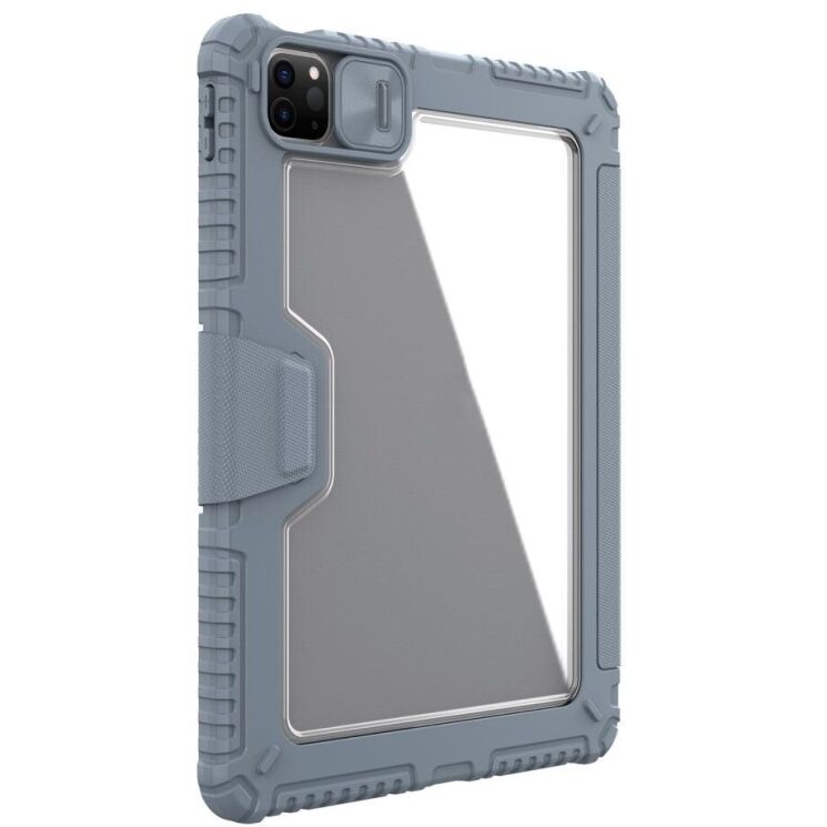 Чехол NILLKIN Bumper Leather Case Pro для Apple iPad Air 11 M3/M2 (2025/2024) / Air 4 / 5 10.9 (2020/2022) / Pro 11 (2020/2021/2022) - Grey: фото 4 из 20