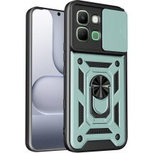 Чехол с защитой камеры Deexe Armor Shield для Infinix Note Edge - Green: фото 1 из 9