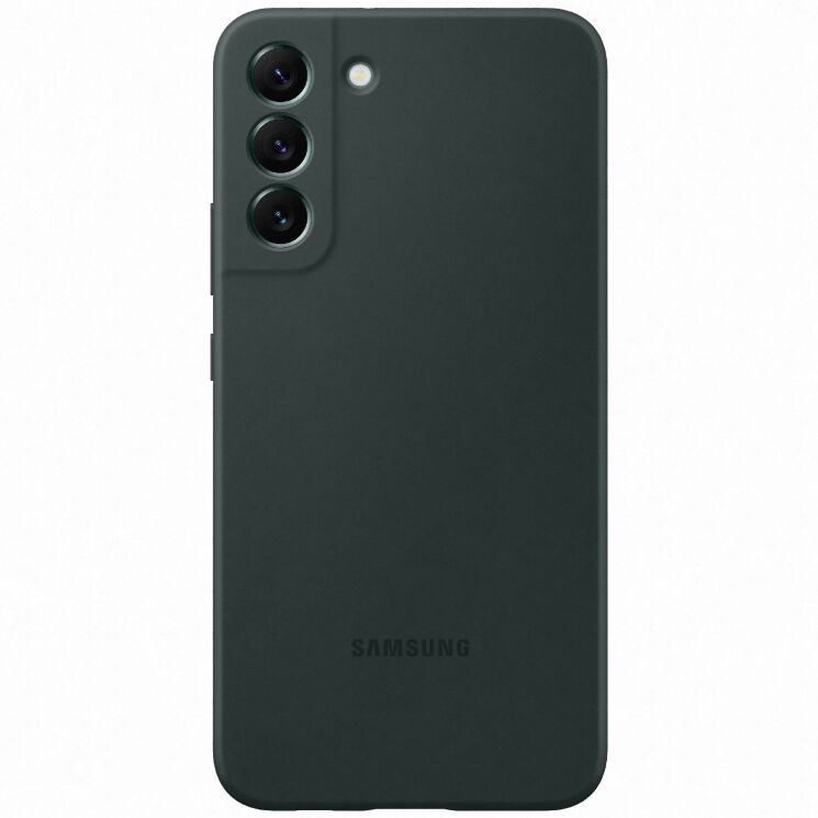 Чехол Silicone Cover для Samsung Galaxy S22 Plus (S906) EF-PS906TGEGRU - Forest Green: фото 1 из 5