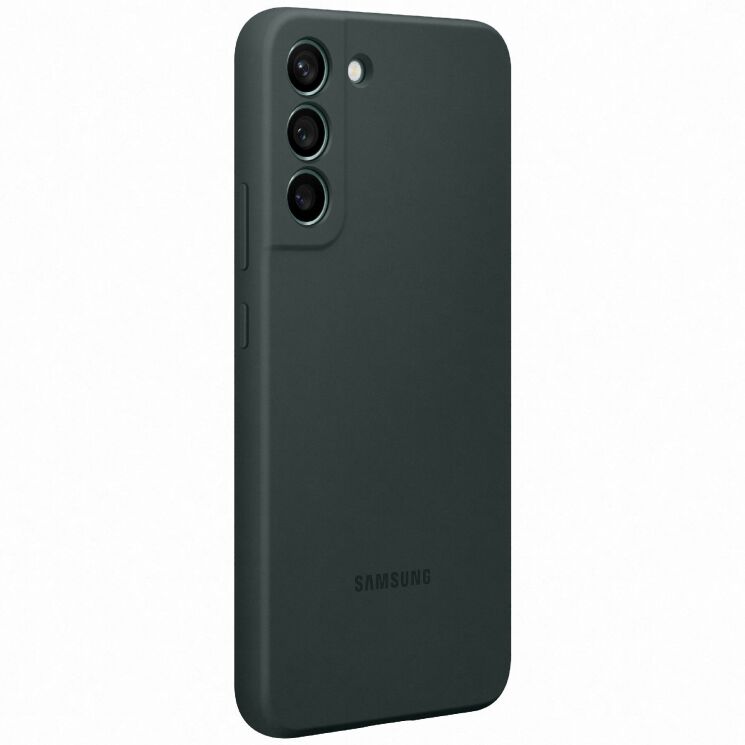 Чехол Silicone Cover для Samsung Galaxy S22 Plus (S906) EF-PS906TGEGRU - Forest Green: фото 3 из 5