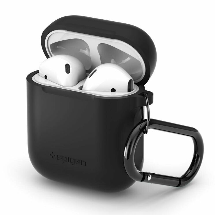 Чехол Spigen (SGP) Silicone Case для Apple AirPods 1 / 2 - Black: фото 1 из 7
