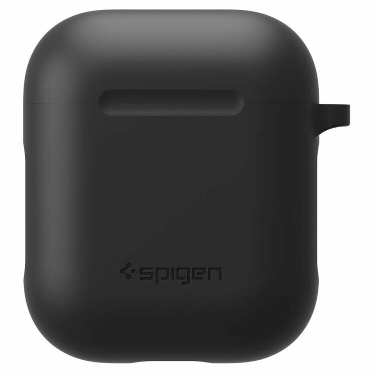 Чехол Spigen (SGP) Silicone Case для Apple AirPods 1 / 2 - Black: фото 5 из 7