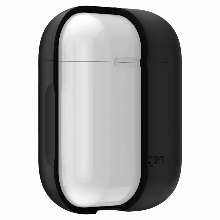 Чехол Spigen (SGP) Silicone Case для Apple AirPods 1 / 2 - Black: фото 6 из 7