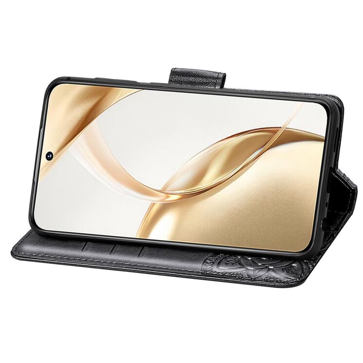 Чехол-книжка с рисунком UniCase Butterfly Pattern для Honor 200 - Black: фото 3 из 7