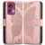 Чехол UniCase Butterfly Pattern для Motorola Edge 50 Fusion - Rose Gold: фото 1 из 8