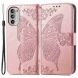 Чехол-книжка с рисунком UniCase Butterfly Pattern для Motorola Moto G52 / G82 - Rose Gold (326822RG). Фото 1 из 8