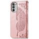 Чехол-книжка с рисунком UniCase Butterfly Pattern для Motorola Moto G52 / G82 - Rose Gold (326822RG). Фото 5 из 8