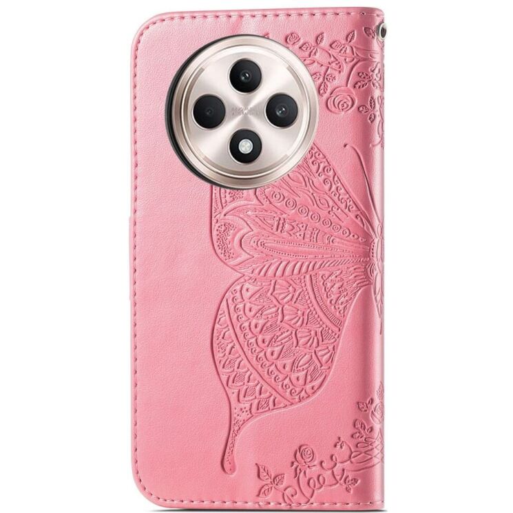 Чехол UniCase Butterfly Pattern для OPPO Reno 12 F/FS - Pink: фото 5 из 10