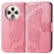 Чехол UniCase Butterfly Pattern для OPPO Reno 12 F/FS - Pink (360124P)
