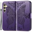Чехол UniCase Butterfly Pattern для Samsung Galaxy S24 Plus - Dark Purple (343465DV)