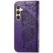 Чехол UniCase Butterfly Pattern для Samsung Galaxy S24 Plus - Dark Purple (343465DV). Фото 4 из 5